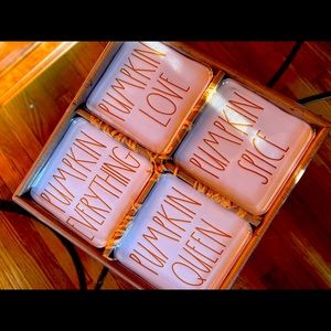Rae Dunn Fall Coaster Set